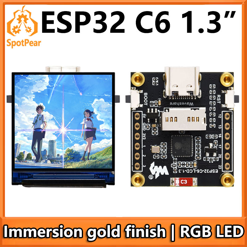 Esp32 C6 - Scheda di sviluppo LCD ESP32-C6 Display